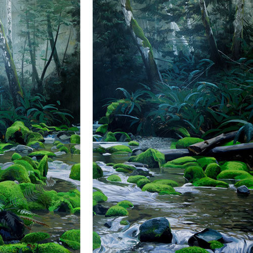 Nathan Birch Creek Near Crossover Painting