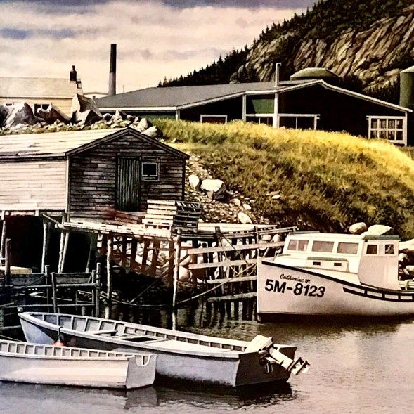 Terence Crawford Inside Quidi Vidi Gut Old St. Johns Painting