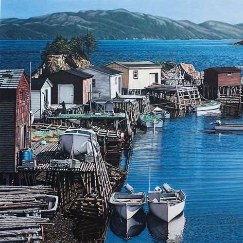 Terence Crawford Parkers Cove, Placentia Bay Painting