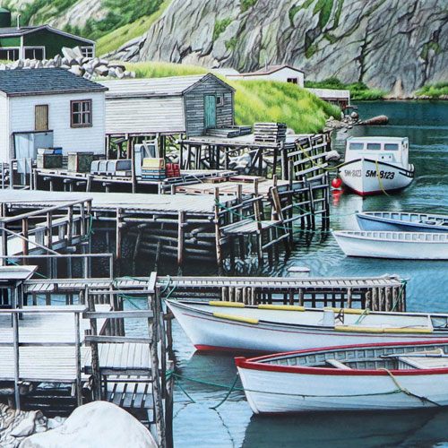 Terence Crawford Summer Time in Quidi Vidi Gut Painting