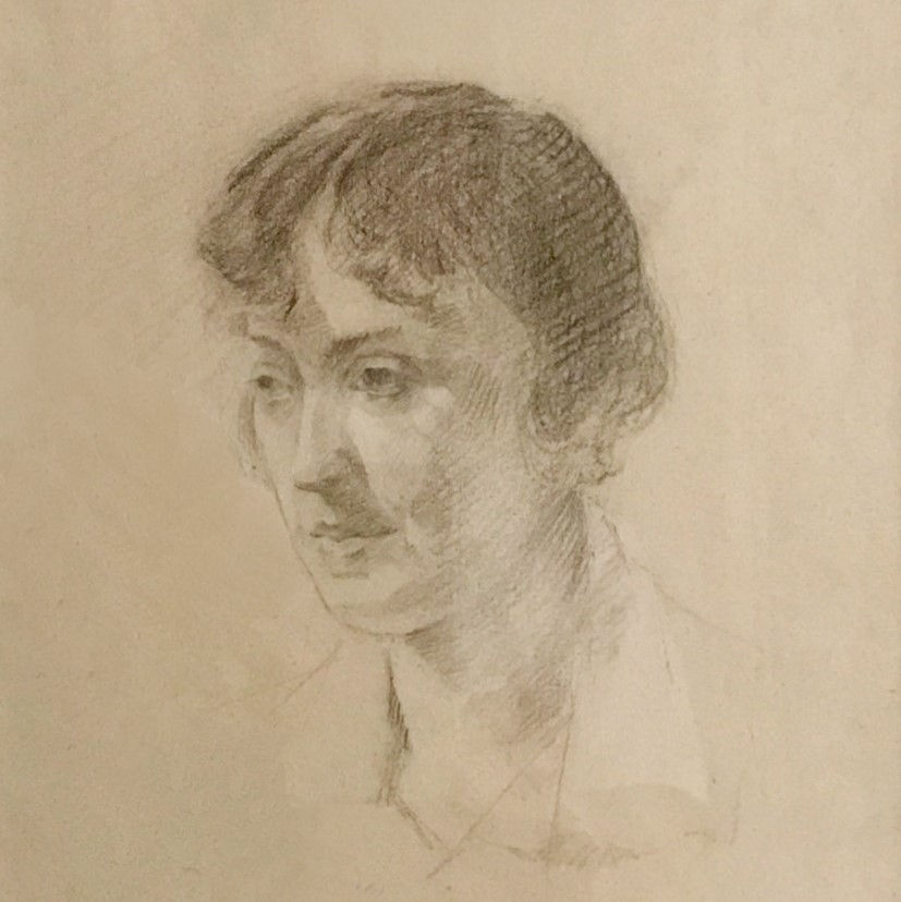 W.P. Weston Portrait of a Woman Sketch