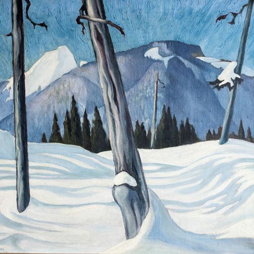 W.P. Weston Shadows, Grouse Mountain Painting