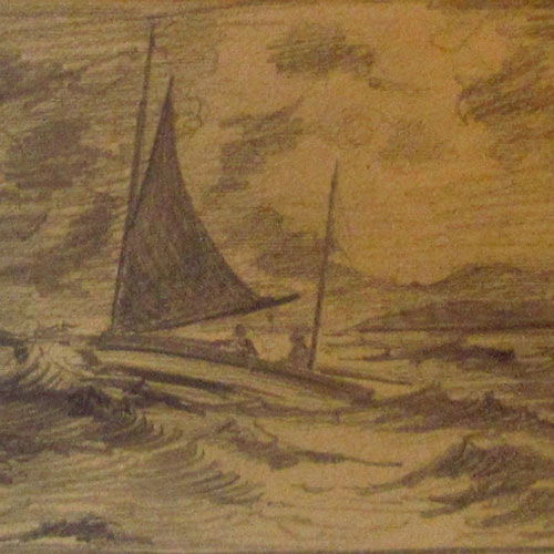 W.P. Weston Study For R.V.Y.C. Commission Sketch